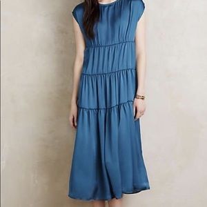 Anthropologie Everleigh Tiered Milan Dress L